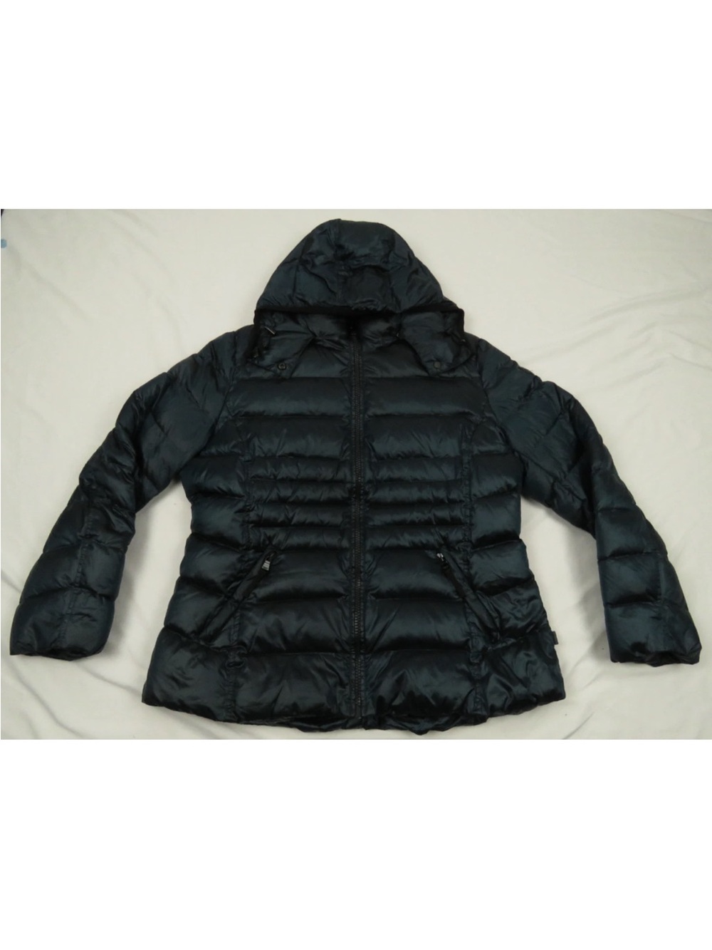 Andrew Marc 650 Fill Down Quilted Hooded Full Zip Puffer Parka Coat Jacket XXL